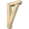Ekena Millwork Traditional Craftsman Rough Sawn Bracket w/ Offset Brace, Douglas Fir, 6"W x 22"D x 34"H BKT0604X22X34TRA04RDF - alternate 1